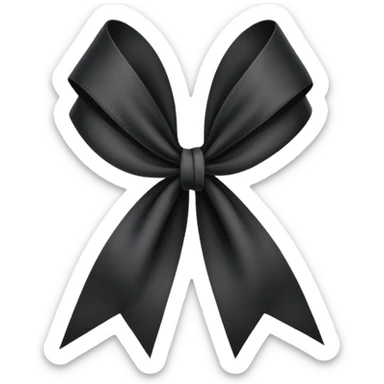 Black ribbon to symbolize respect for loss sticker
