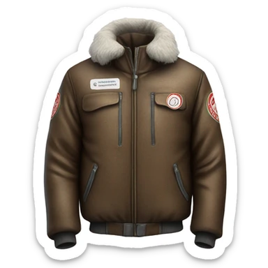 photorealistic North Pole Jacket sticker
