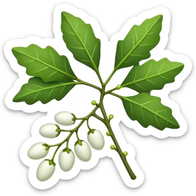 christmas mistletoe sticker