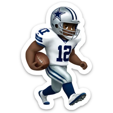 NFL football player, Dallas cowboys, tackle sticker