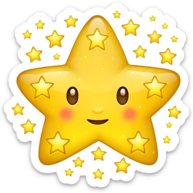 cute ones please stars  sticker