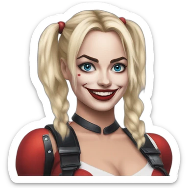 Harley quinn Margot Robbie sticker