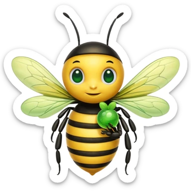 Bee with sprite sticker