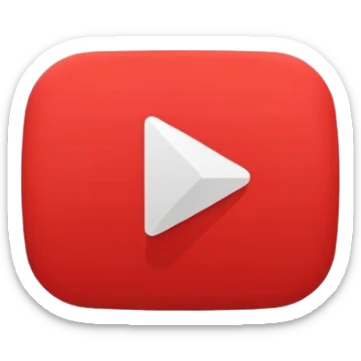 you tube logo play button animated you tube text sticker