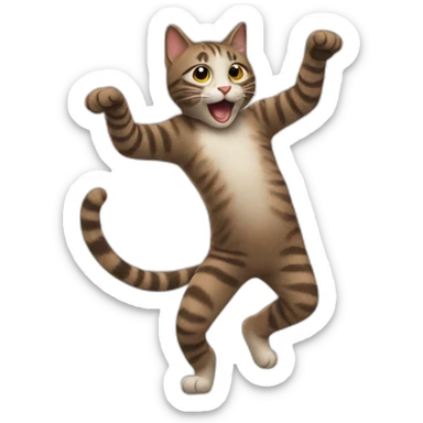 CAT DANCING sticker