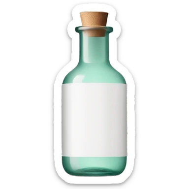 aesop toner glass bottle sticker
