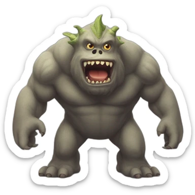 jumbo josh monster from garten of banban sticker