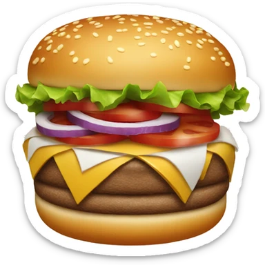 Fancy Burger sticker