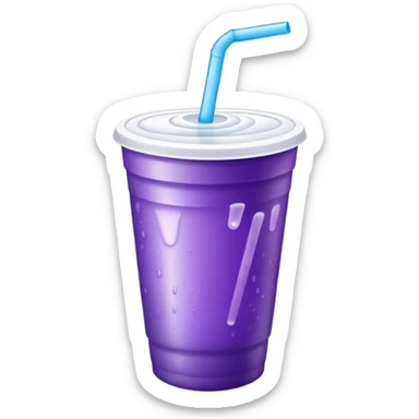 purple drink in styrofoam cup sticker