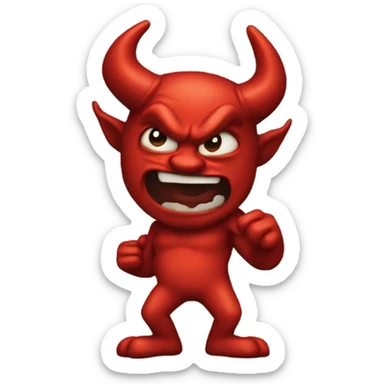 Red devil that’s cool sticker