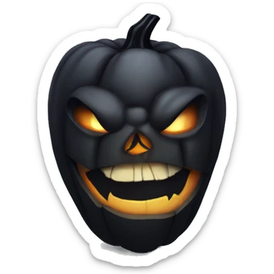 evil ass jack o lantern sticker