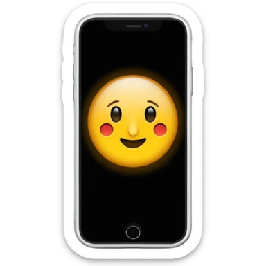 iphone  con fondo negro que diga "llamada entrante" sticker