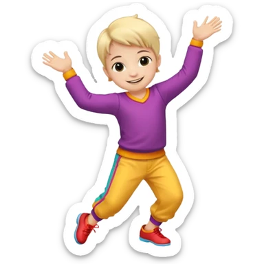 dance smal kid sticker