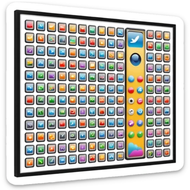 girly framed gallery of photos sticker