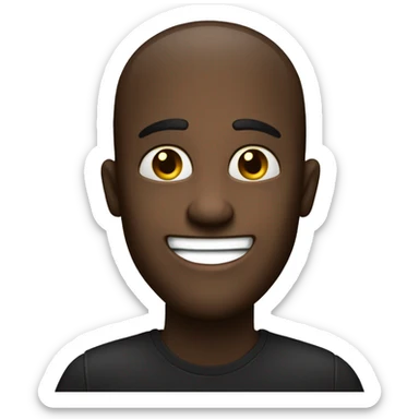 make a person who is smilling with eyes that looks like coke zero its doing a thumbs up sticker