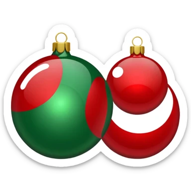 pelotas de navidad sticker