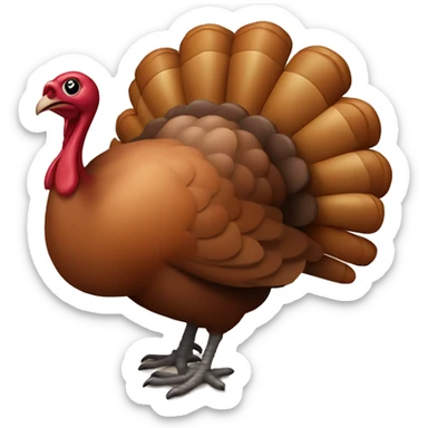 Thanksgiving turkey sticker