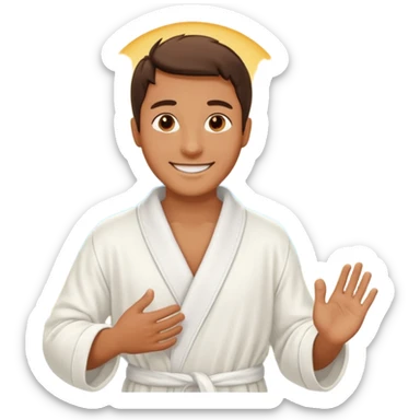 guy entering the paradise sticker