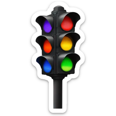 Pride Flag Traffic Light sticker