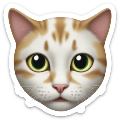 when a cat become heacker sticker