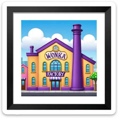 Wonka factory store sticker