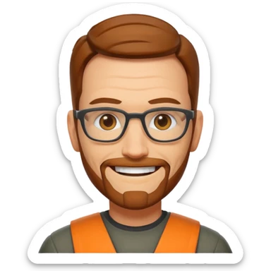 gordon freeman smiling just head  sticker