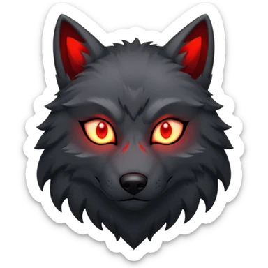 shadow wolf sticker