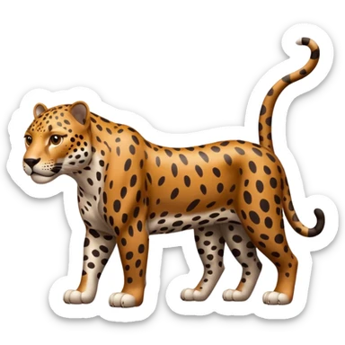 Jaguar grown four legs sticker