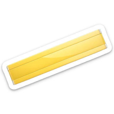3D render of Yellow Tape, forensic investigation aesthetic, sterile clinical lighting, cool blue undertones, sharp high-contrast details, professional clean look, Apple emoji style, isolated on white background --v 6.0 sticker