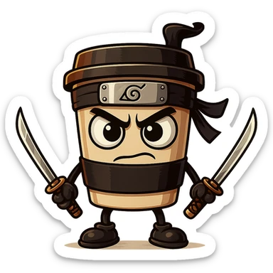 Create three versions of this character with a transparent background: one with an angry expression, one looking excited, and one looking confused. Maintain the original style and details of the character. sticker