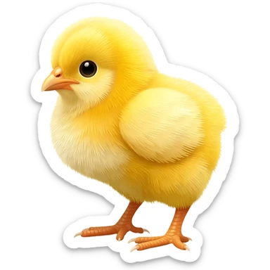 a baby chicken sticker