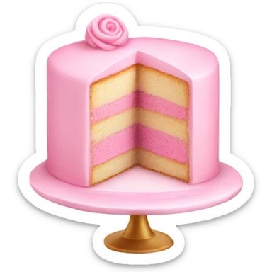light pink cake sticker