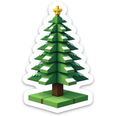Minecraft Xmas sticker