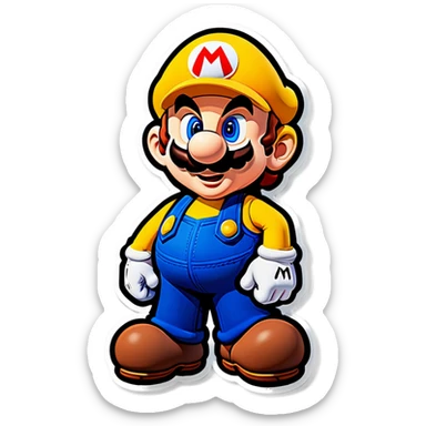 Mario yellow
 sticker
