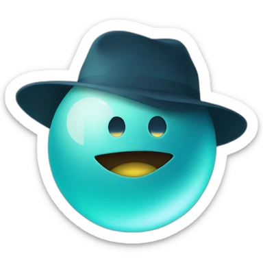 Uranus planet as a detective sticker