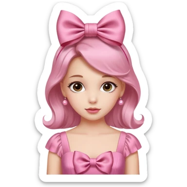 chica girly coquette sticker