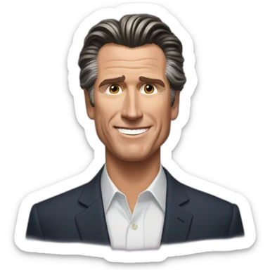 gavin newsom sticker