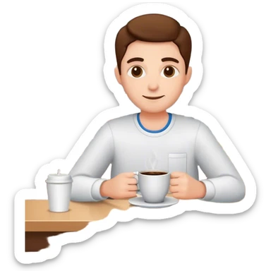 Relaxing at a drug store sticker