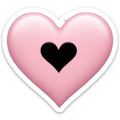 Light pink heart  sticker