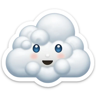 Forma de Nube sticker