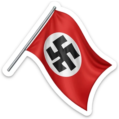 Nazi flag sticker