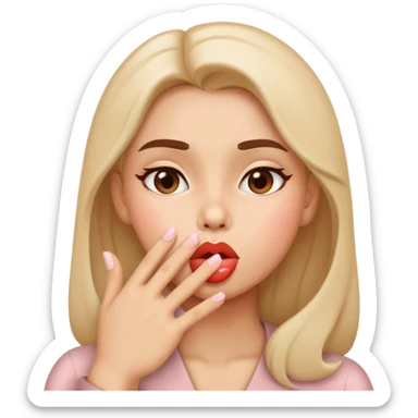 blowing kisses sticker