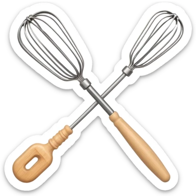 Danish dough wisk sticker
