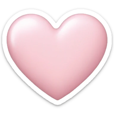 Light pink heart sticker