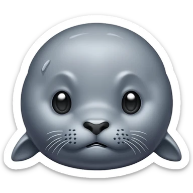 Seal unhappy sticker