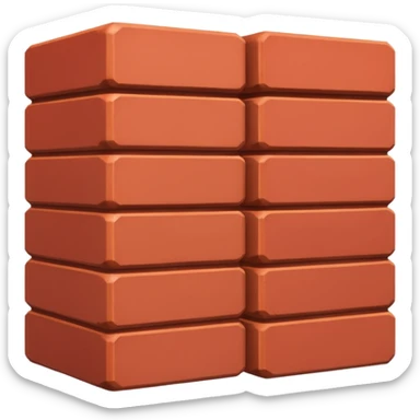 An auto which is full of bricks sticker