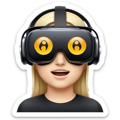 virtual reality sticker