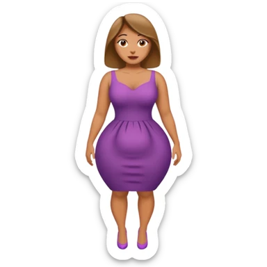 woman with a very large bum sticker