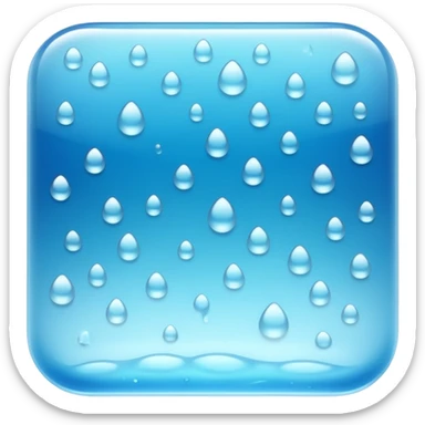 a close-up of a glass surface covered with small water droplets and light fog, as if from steam or humidity — some droplets sliding down slowly — soft reflections and blurred transparency give a realistic misty look — clean, glossy design with gentle lighting sticker