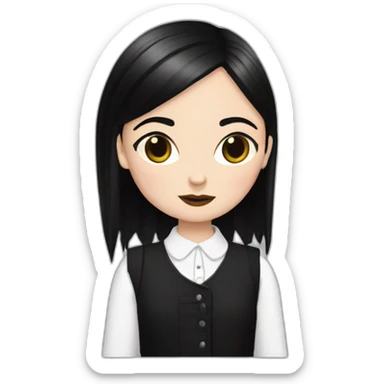 wednesday adams jean ortega sticker